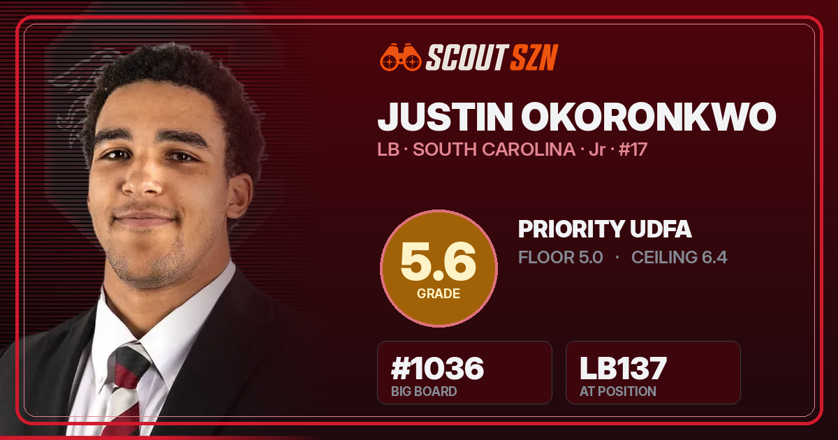 Share card for Justin Okoronkwo