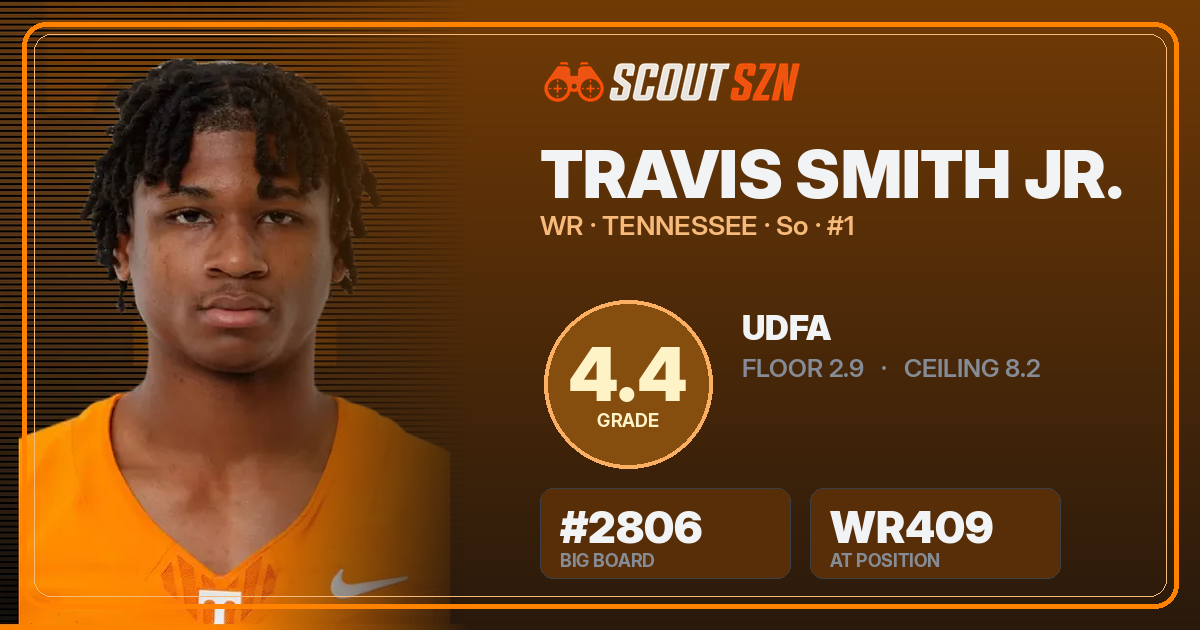 Share card for Travis Smith Jr.