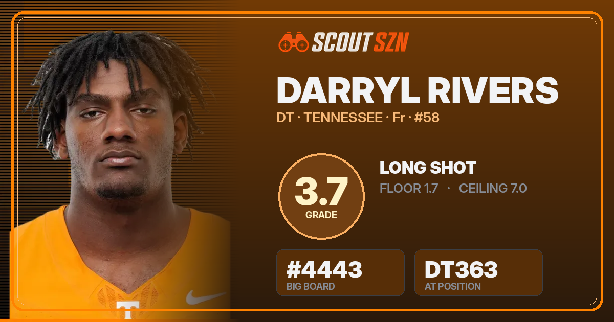 Share card for Darryl Rivers