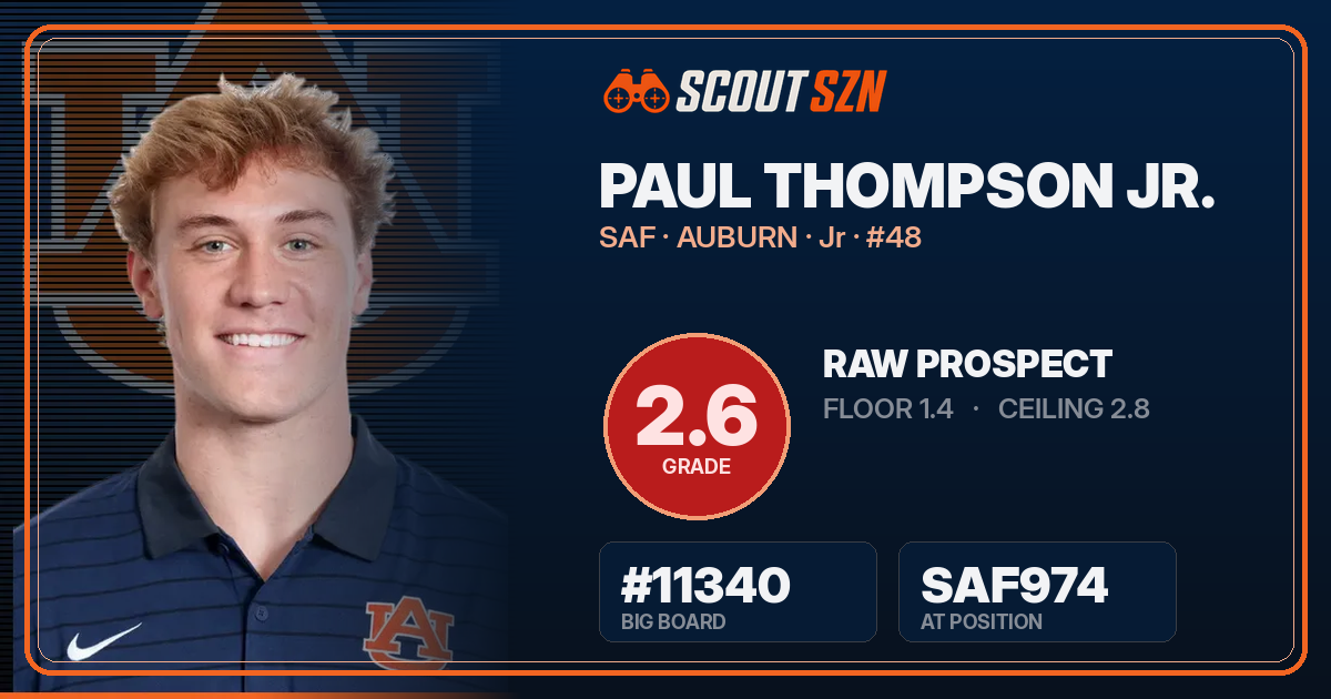 Share card for Paul Thompson Jr.