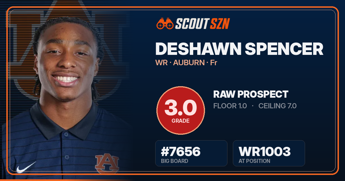 Share card for DeShawn Spencer