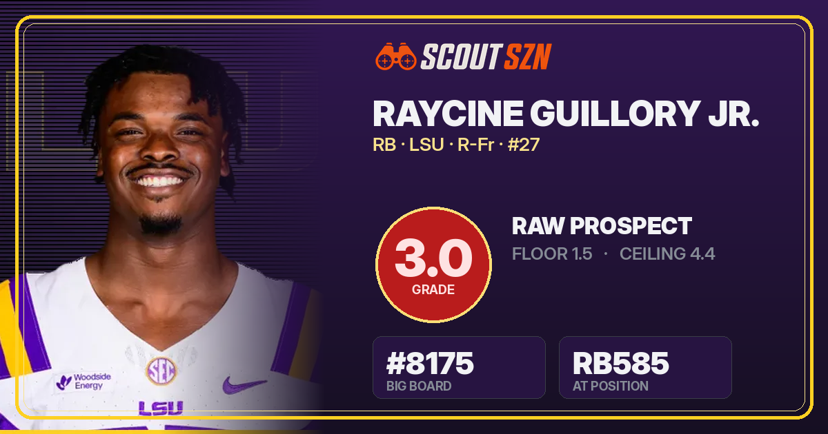 Share card for Raycine Guillory Jr.