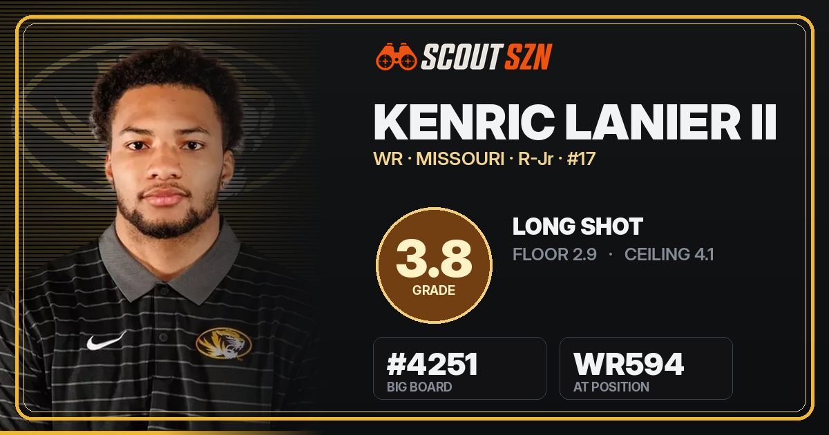 Share card for Kenric Lanier II