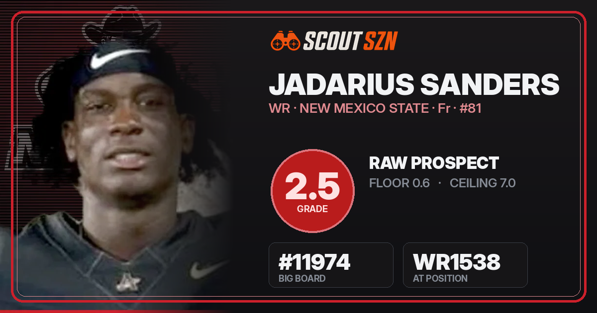 Share card for JaDarius Sanders
