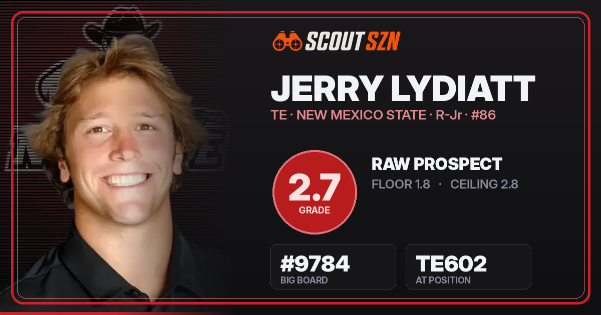 Share card for Jerry Lydiatt