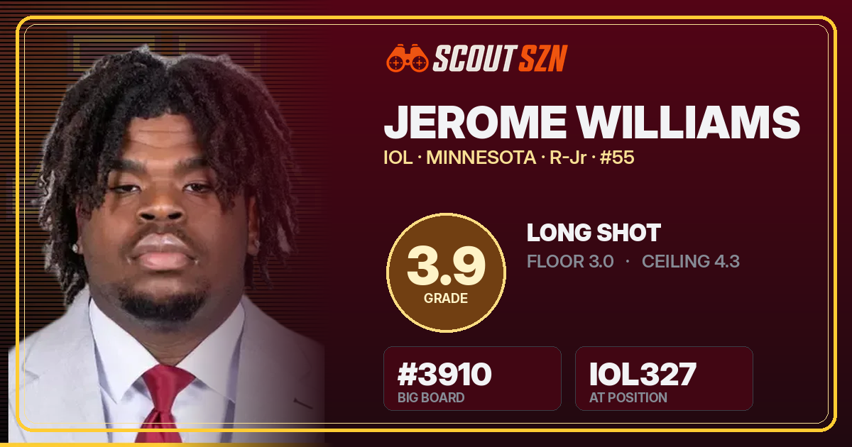 Share card for Jerome Williams