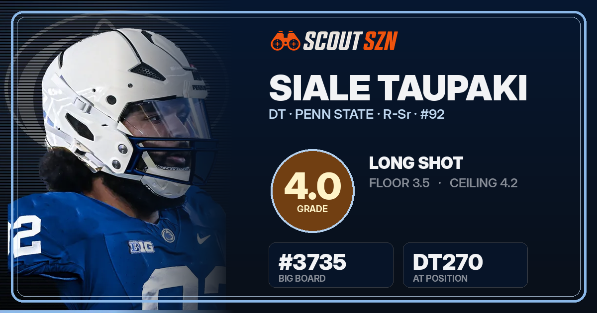 Share card for Siale Taupaki