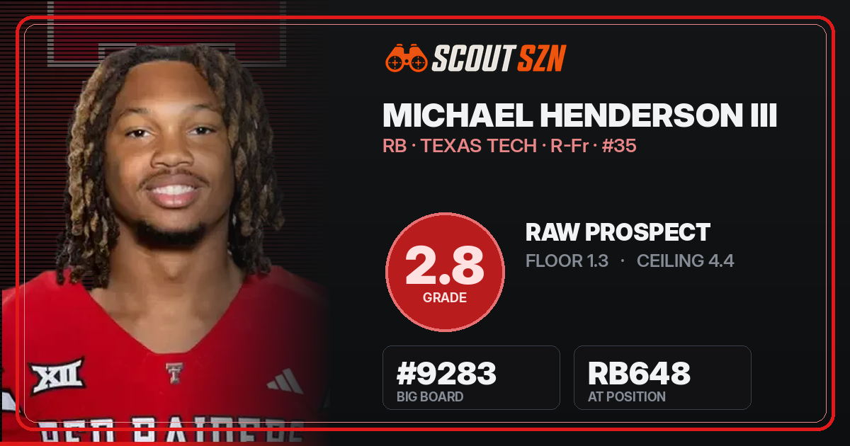 Share card for Michael Henderson III