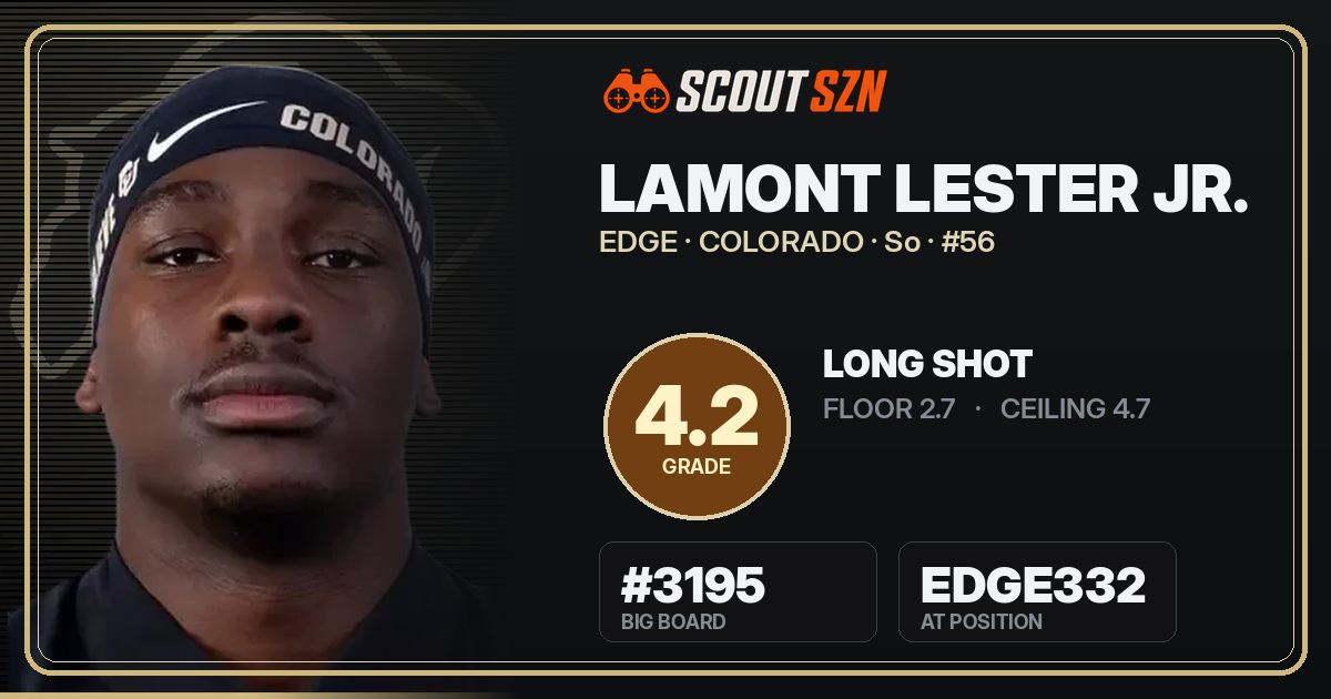 Share card for Lamont Lester Jr.