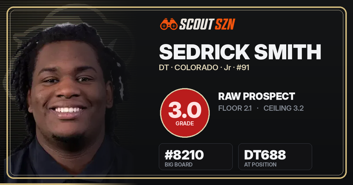 Share card for Sedrick Smith