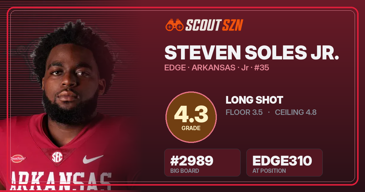 Share card for Steven Soles Jr.