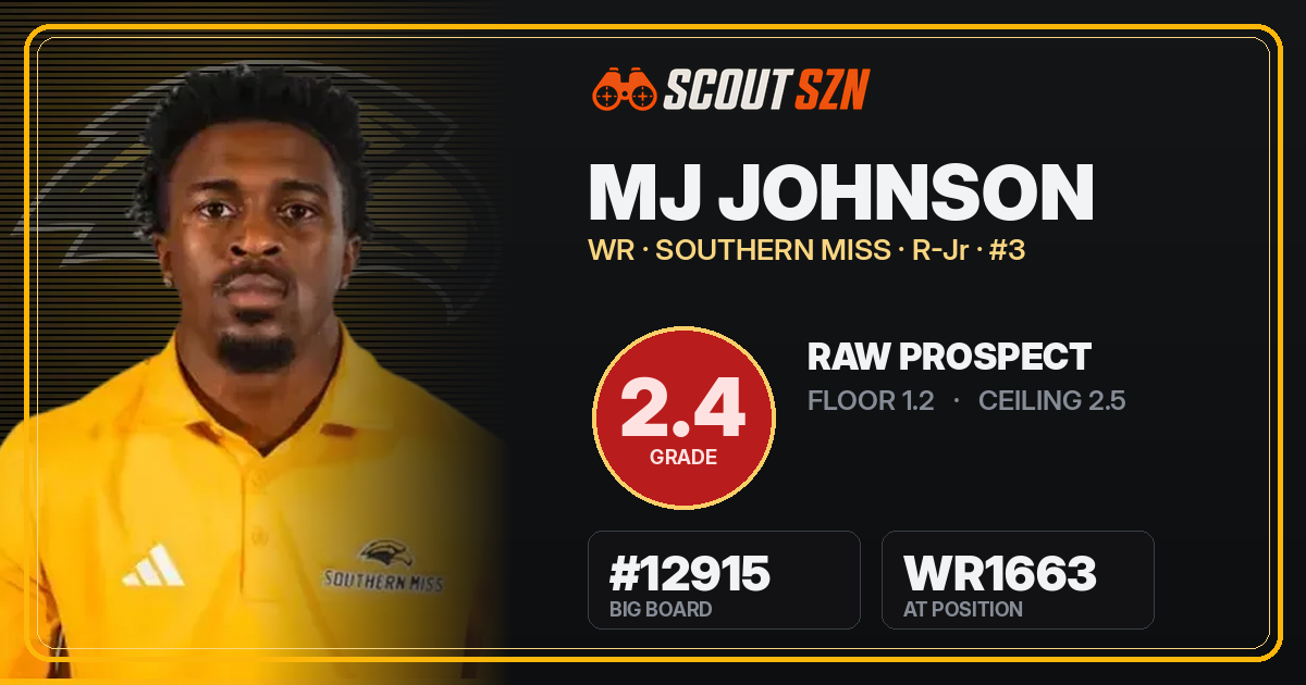 Share card for MJ Johnson