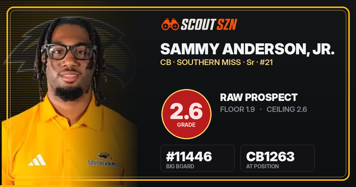 Share card for Sammy Anderson, Jr.