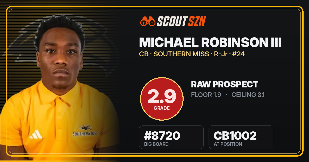 Share card for Michael Robinson III