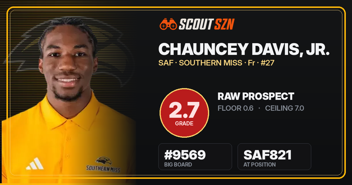 Share card for Chauncey Davis, Jr.