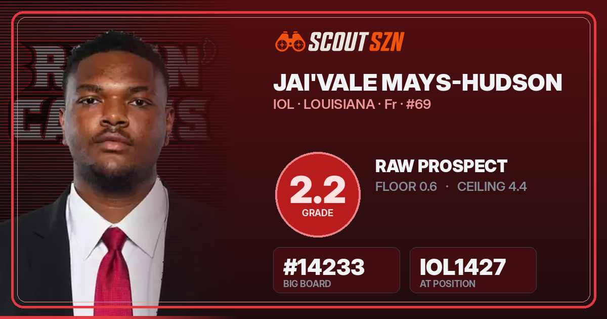 Share card for Jai'Vale Mays-Hudson