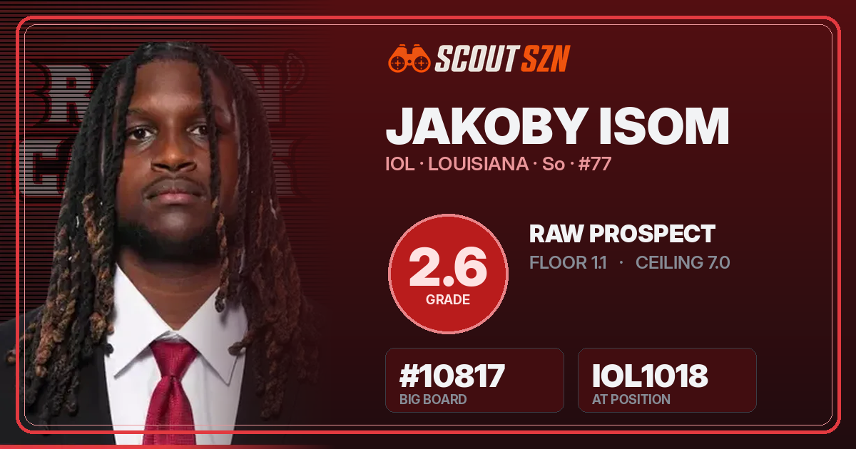 Share card for Jakoby Isom