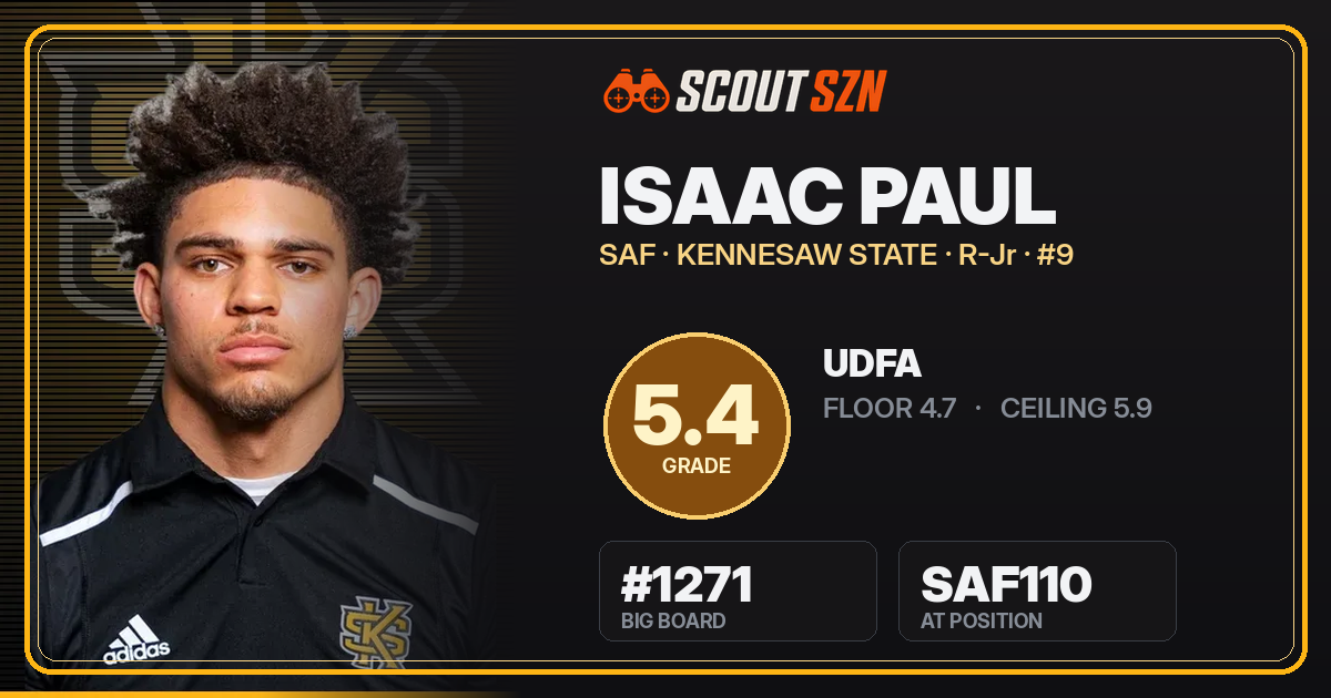 Share card for Isaac Paul