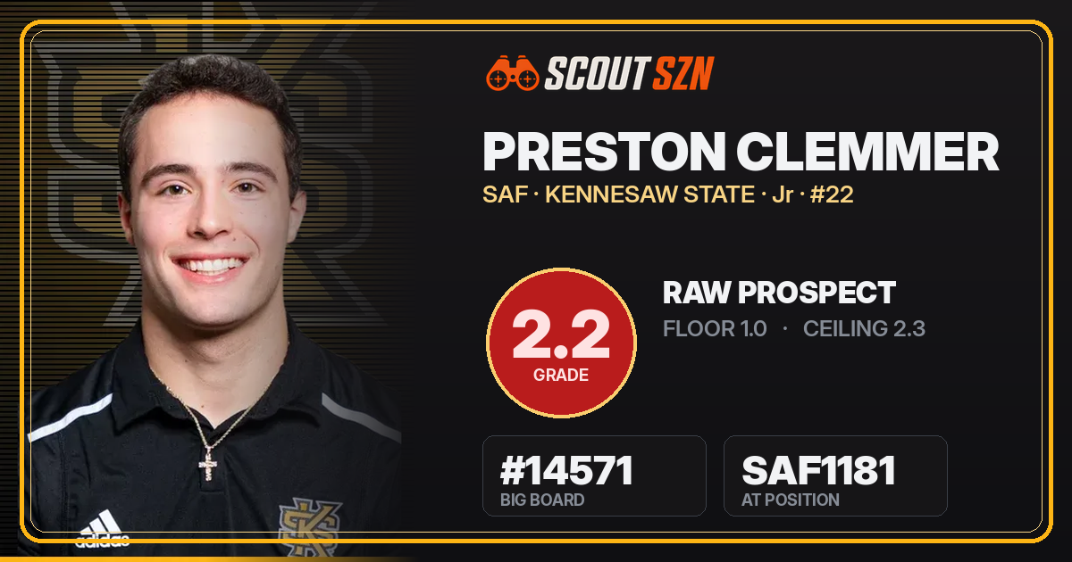Share card for Preston Clemmer