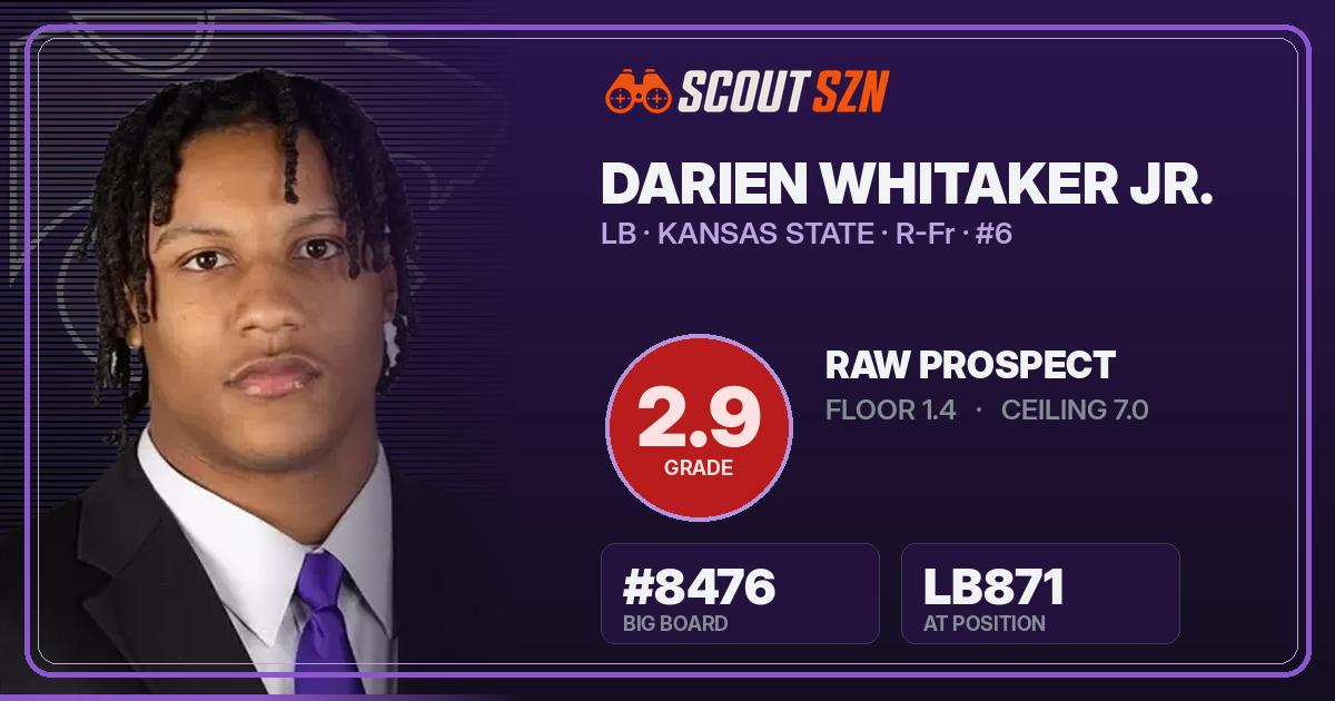 Share card for Darien Whitaker Jr.
