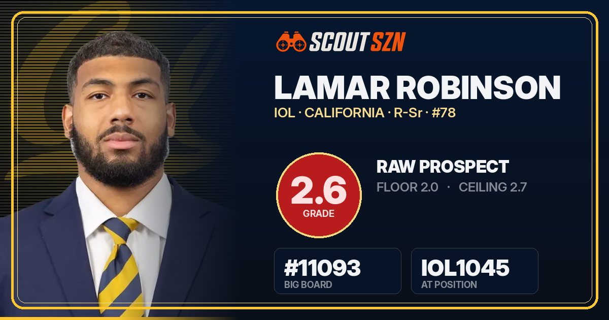 Share card for Lamar Robinson