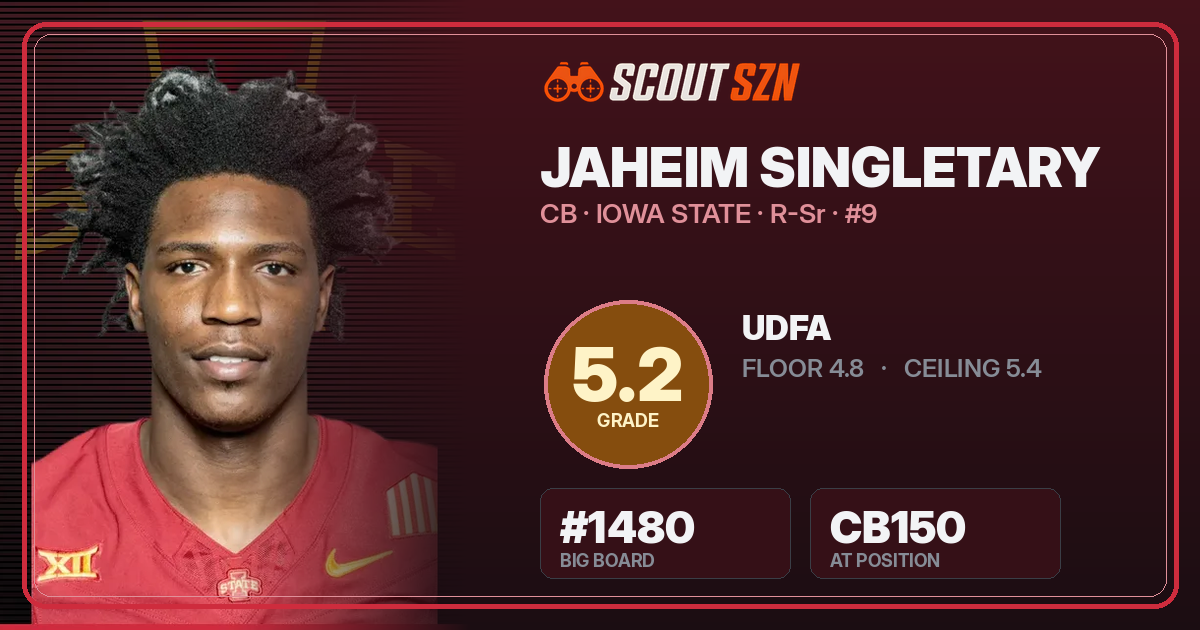 Share card for Jaheim Singletary