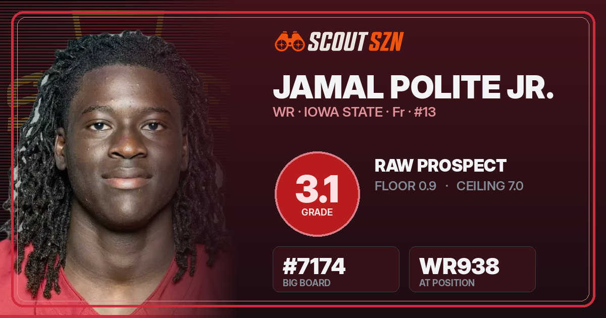 Share card for Jamal Polite Jr.