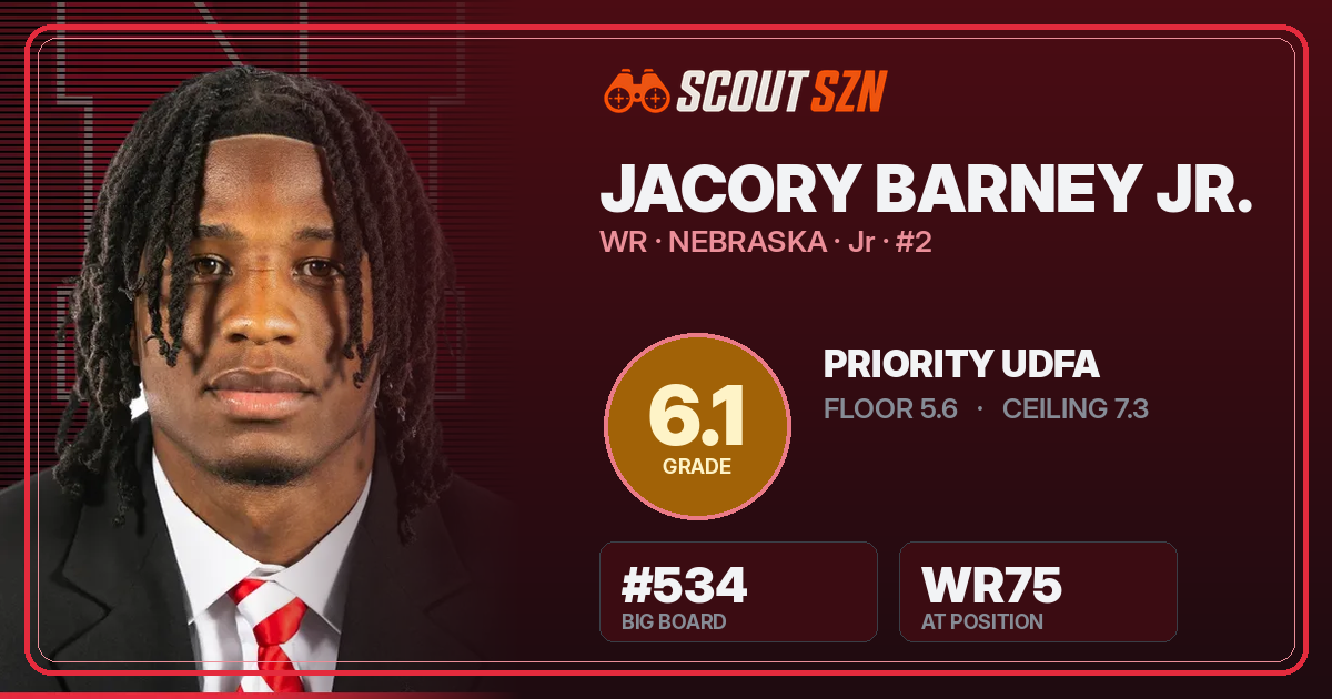 Share card for Jacory Barney Jr.
