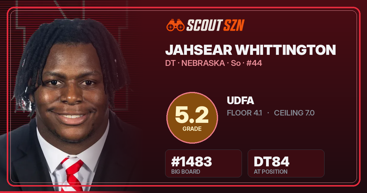 Share card for Jahsear Whittington