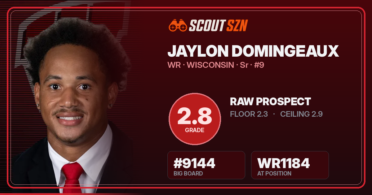 Share card for Jaylon Domingeaux