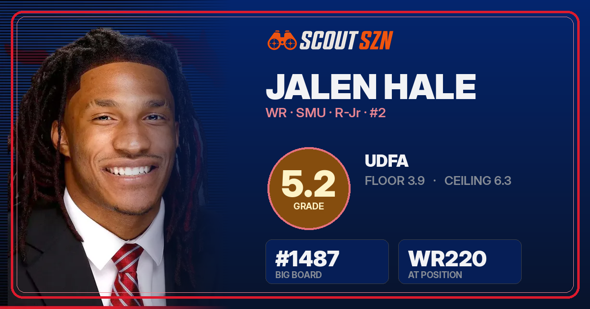 Share card for Jalen Hale