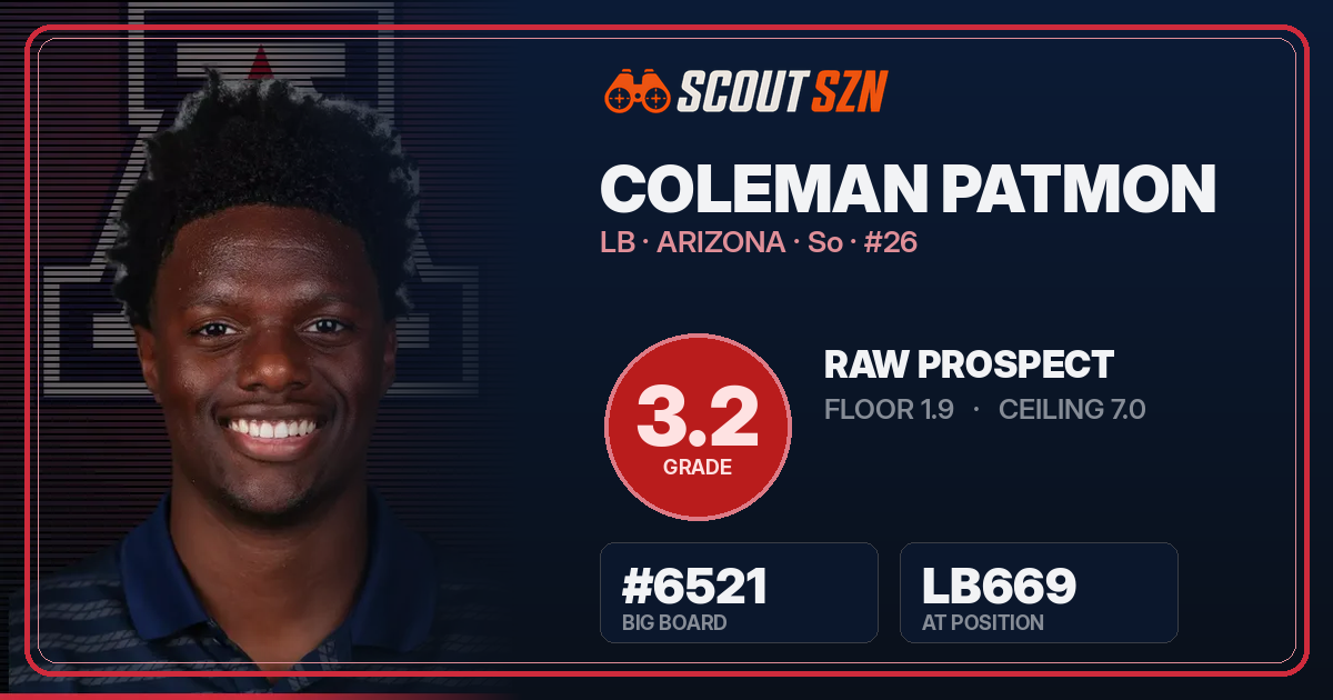 Share card for Coleman Patmon