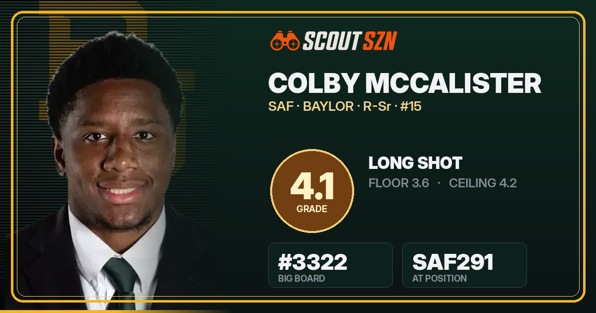 Share card for Colby McCalister