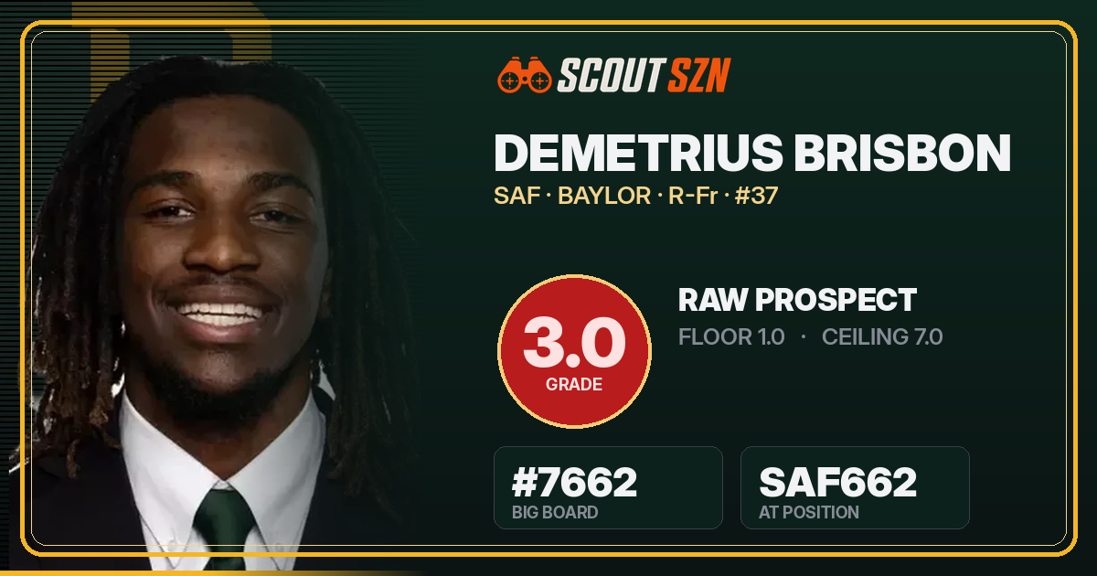Share card for Demetrius Brisbon