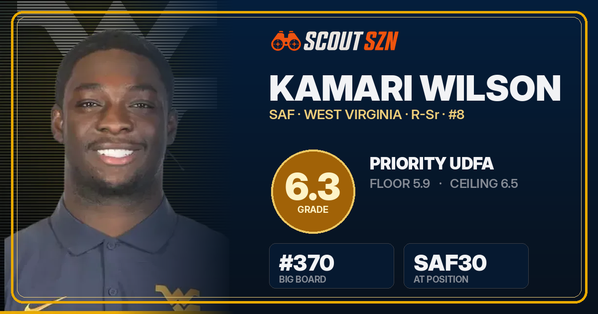 Share card for Kamari Wilson