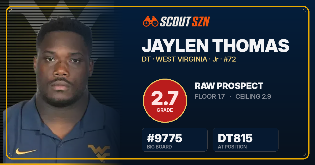 Share card for Jaylen Thomas