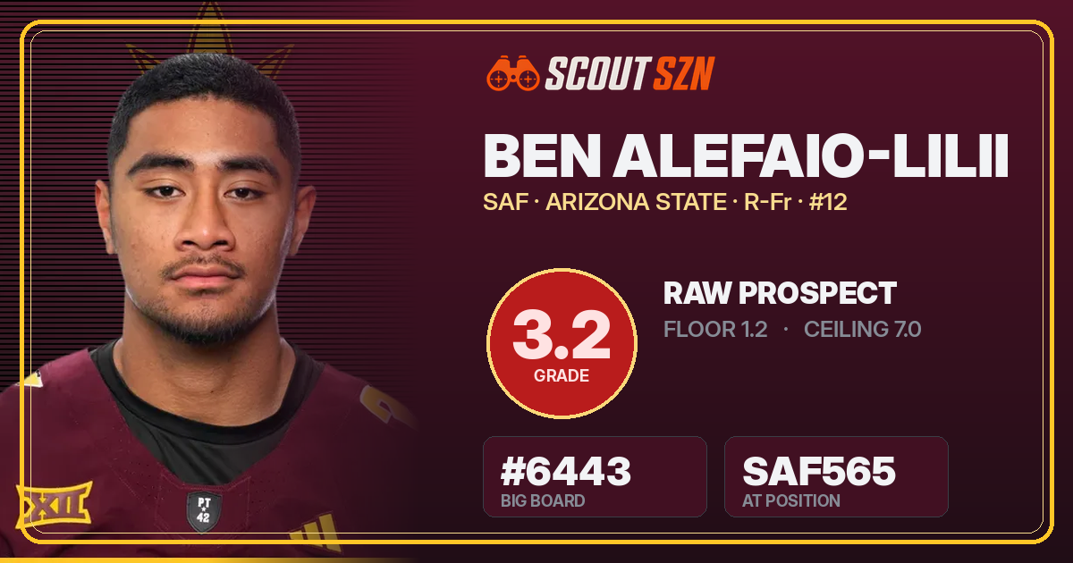 Share card for Ben Alefaio-Lilii