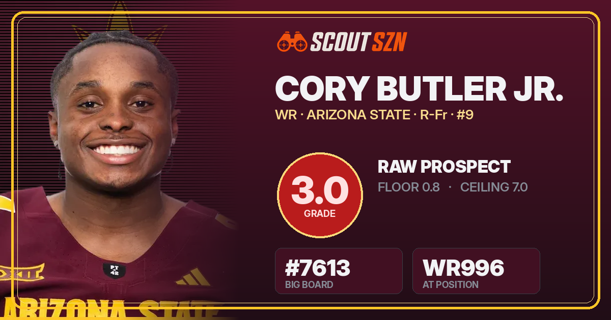 Share card for Cory Butler Jr.