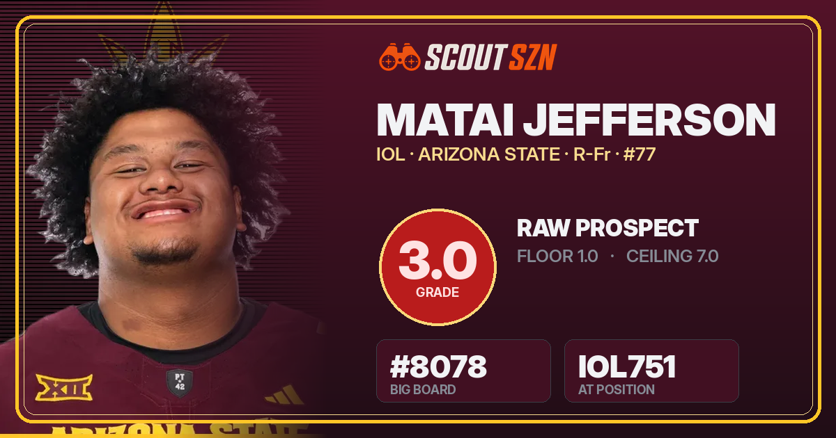 Share card for Matai Jefferson