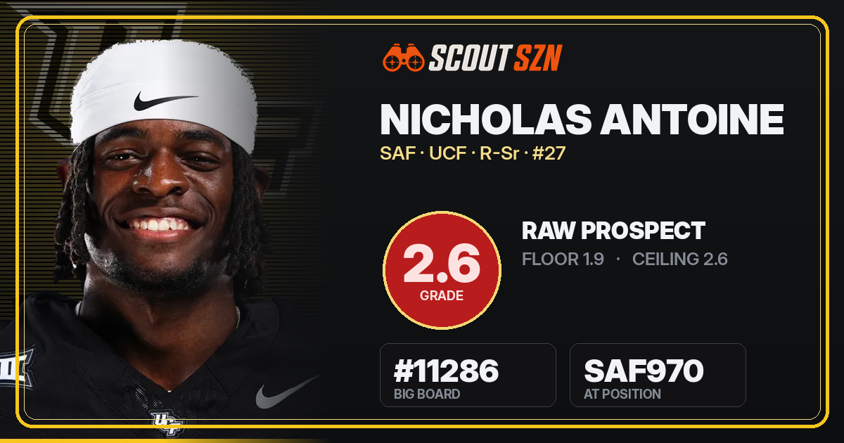 Share card for Nicholas Antoine