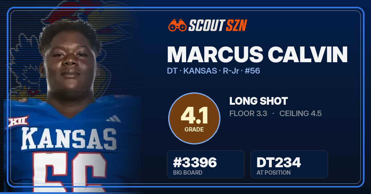 Share card for Marcus Calvin