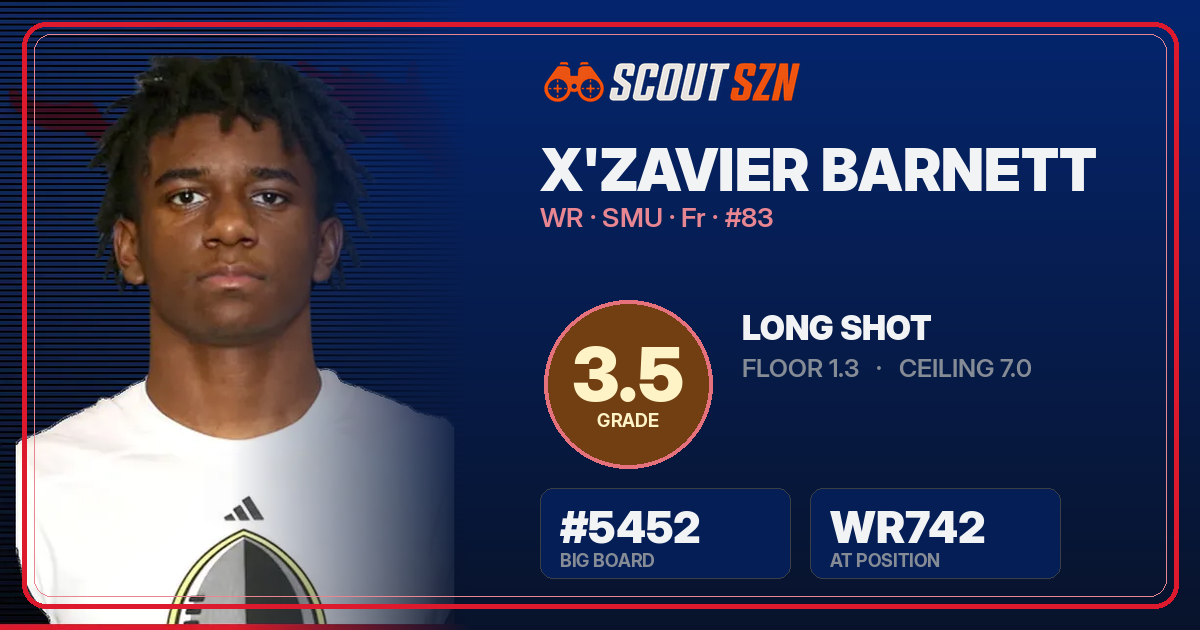 Share card for X'Zavier Barnett
