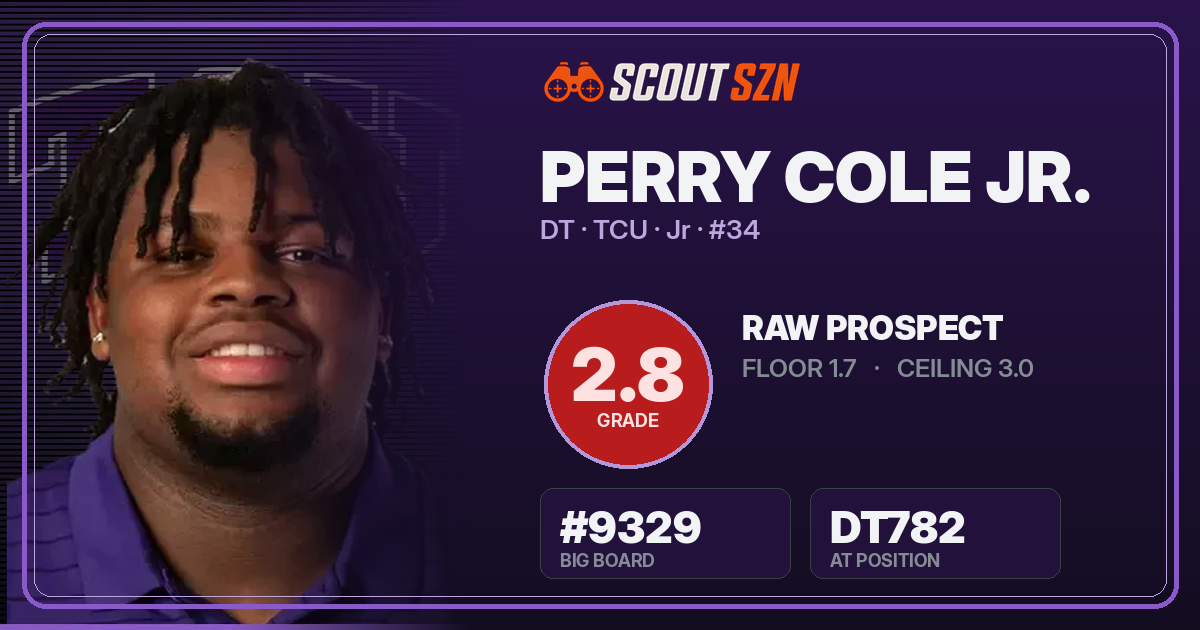 Share card for Perry Cole Jr.