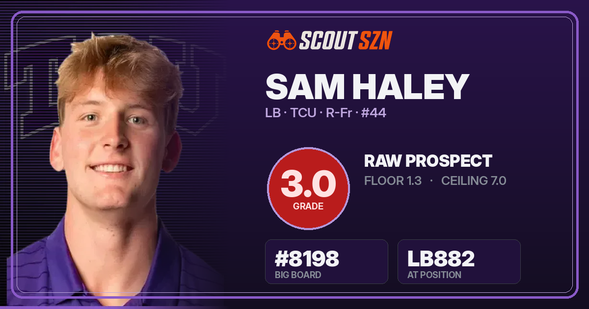 Share card for Sam Haley