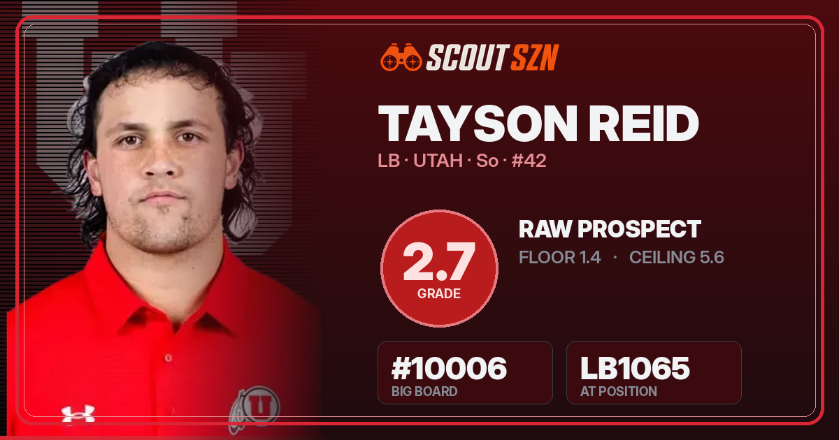 Share card for Tayson Reid