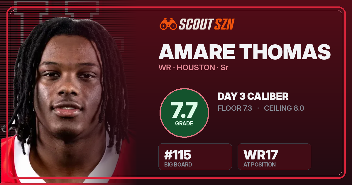 Share card for Amare Thomas