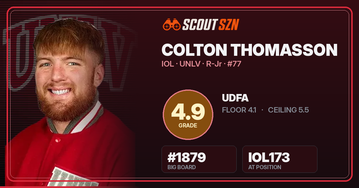 Share card for Colton Thomasson