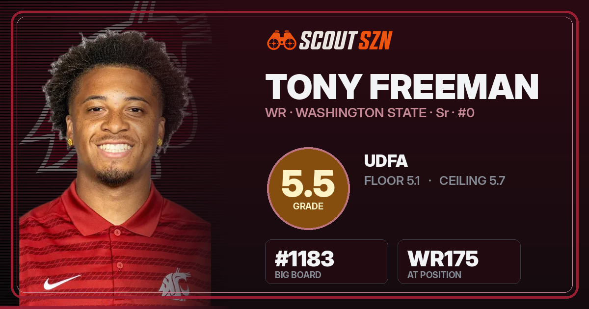 Share card for Tony Freeman