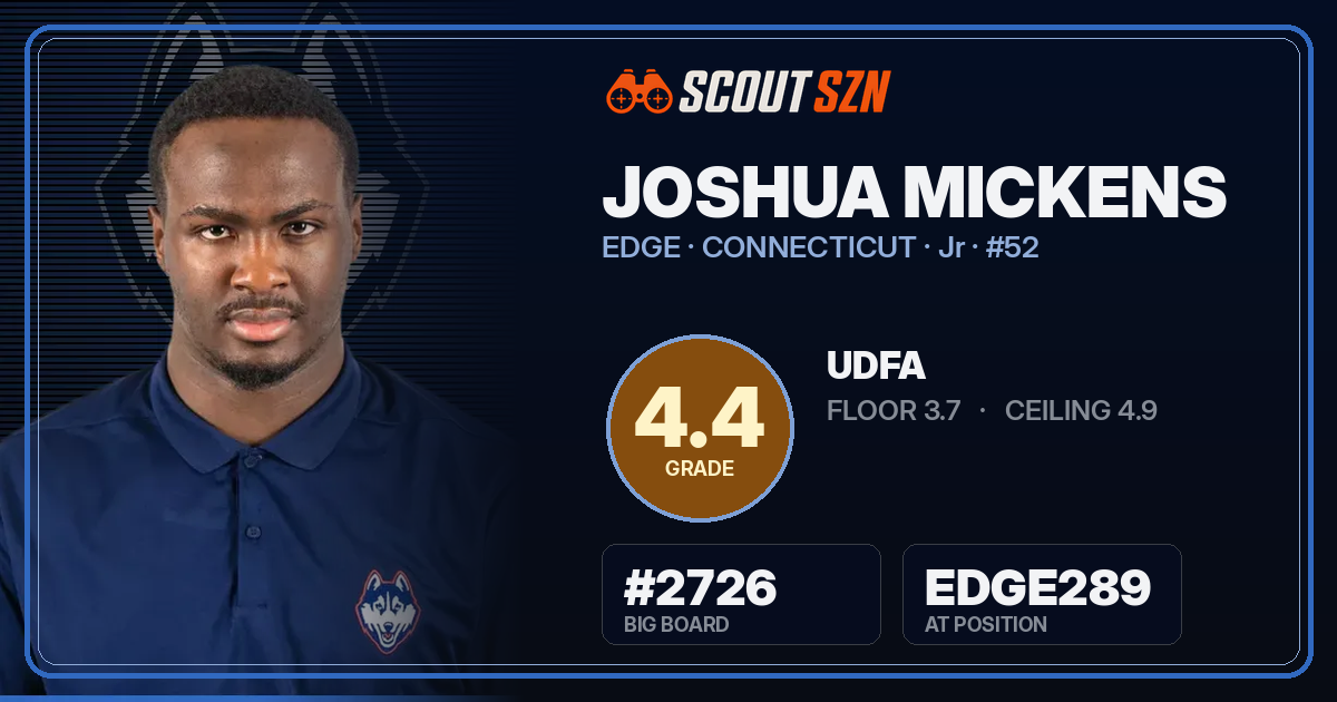 Share card for Joshua Mickens