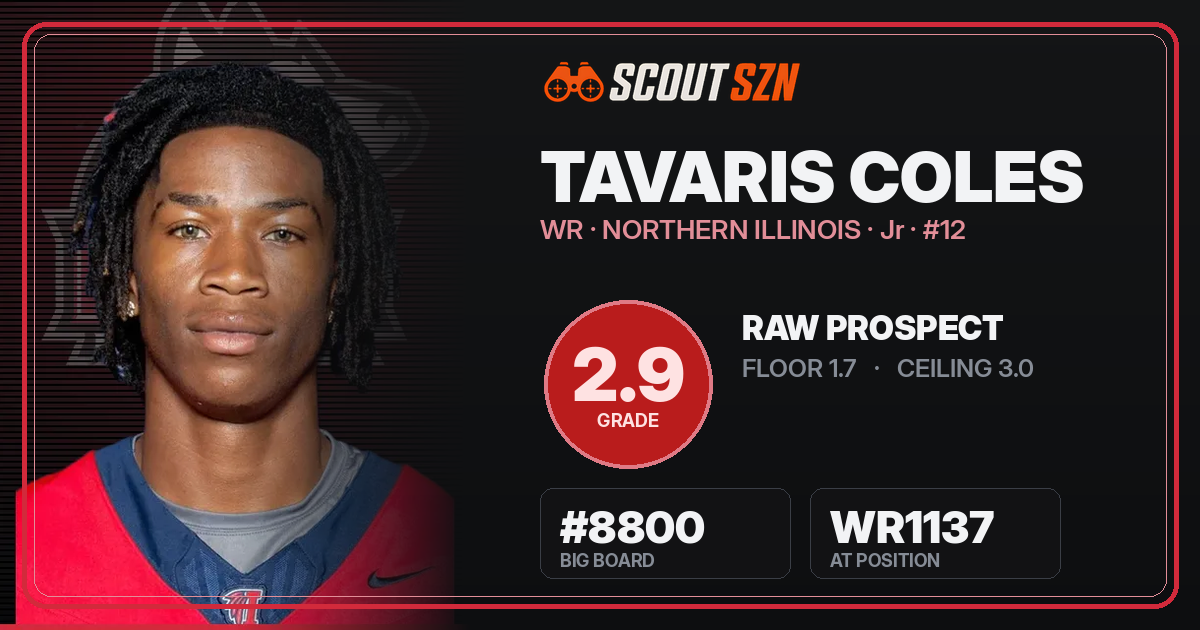 Share card for Tavaris Coles